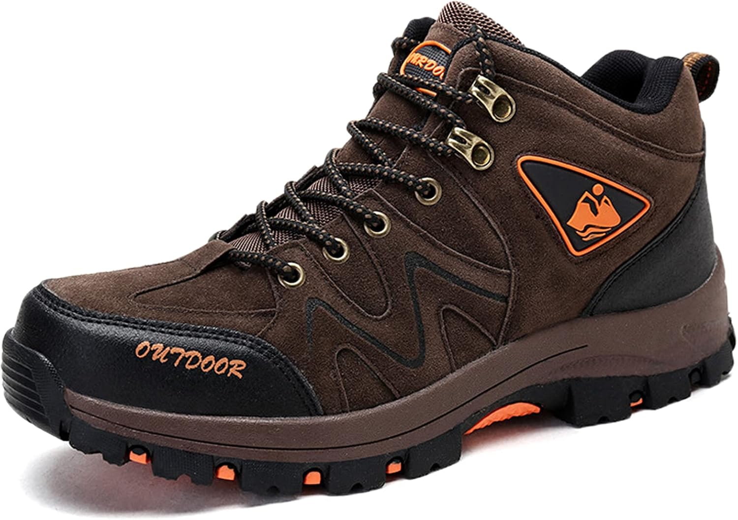 

Мужские водонепроницаемые походные кроссовки Hongrenamz, легкие, с вентиляцией, дышащие, для кемпинга и трекинга, коричневый
