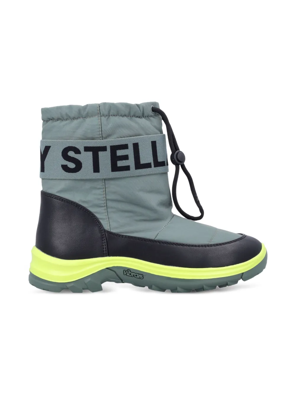 

Дутые ботинки Moniker Tape Stella Mccartney Kids, зеленый