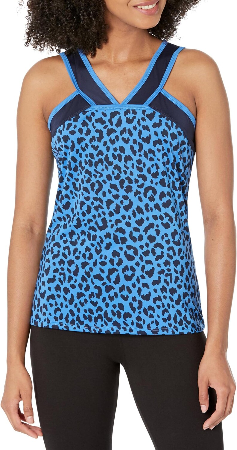 

Теннисная майка с полной спиной Giza Tail Activewear, цвет Ditsy Leopard