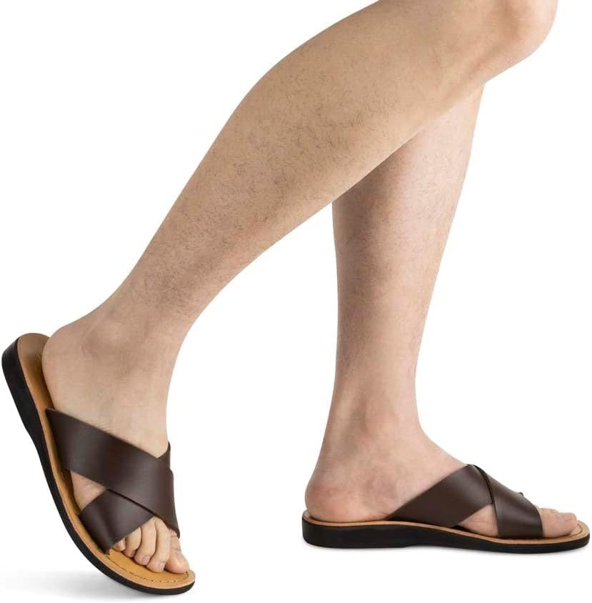 Elan Vegan - сандалии из альтернативы коже - мужские сандалии Jerusalem Sandals, коричневый — фото 2