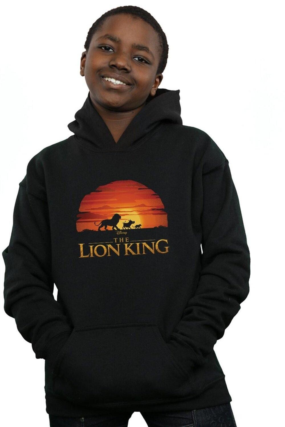 

Толстовка с логотипом The Lion King Movie Sunset Disney, черный