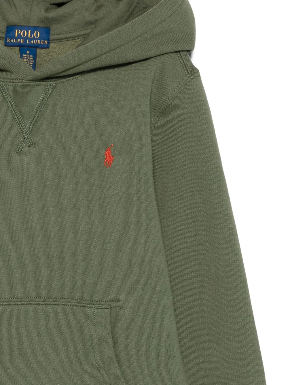 Толстовка с вышитым изображением пони Polo POLO RALPH LAUREN KIDS, зеленый — фото 3