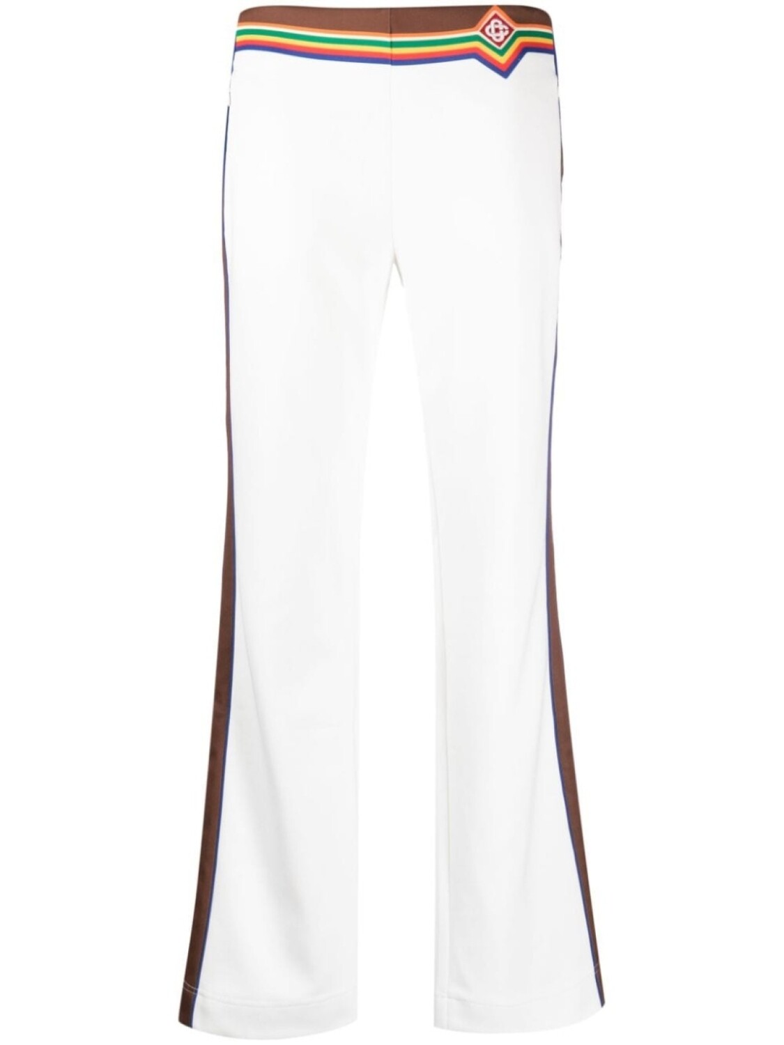 

Casablanca logo-embroidered track pants, белый