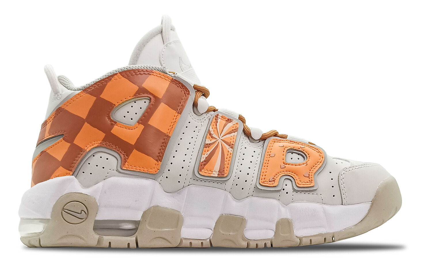 

Кроссовки Nike Air More Uptempo Vintage Basketball Shoes Women's Mid-Top Orange