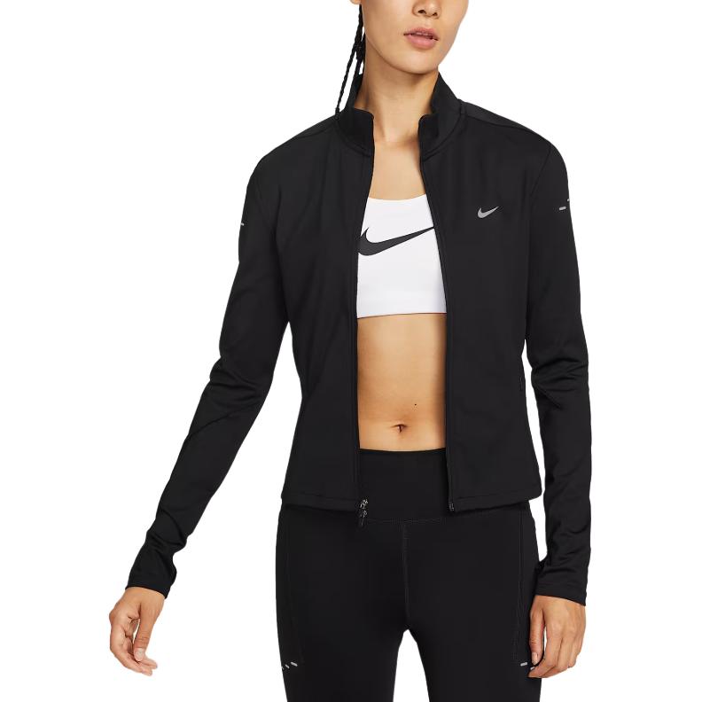 

Nike Женская беговая кофта с молнией, Black