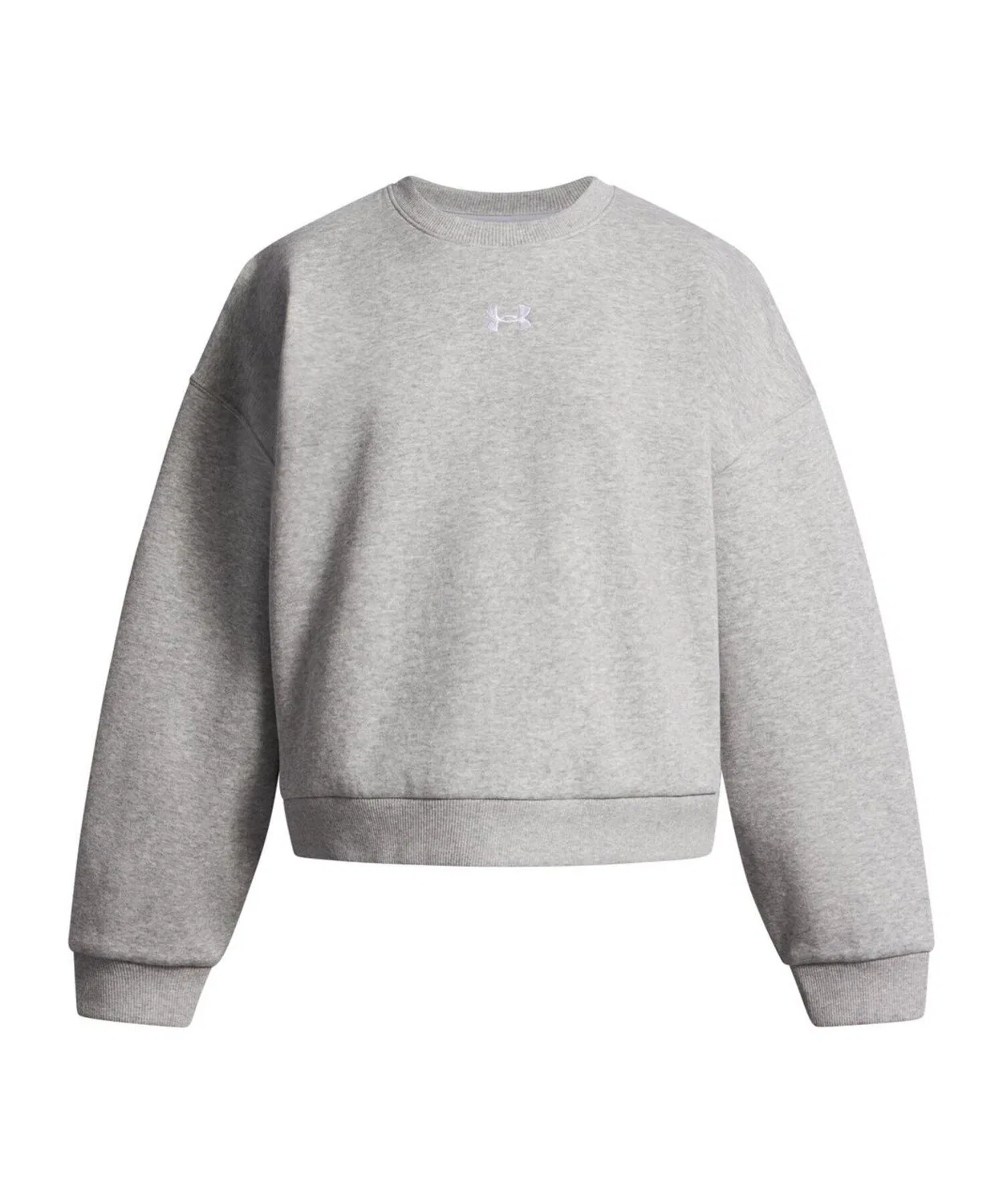 Флисовая худи оверсайз Under Armour для детей, серый — фото 3