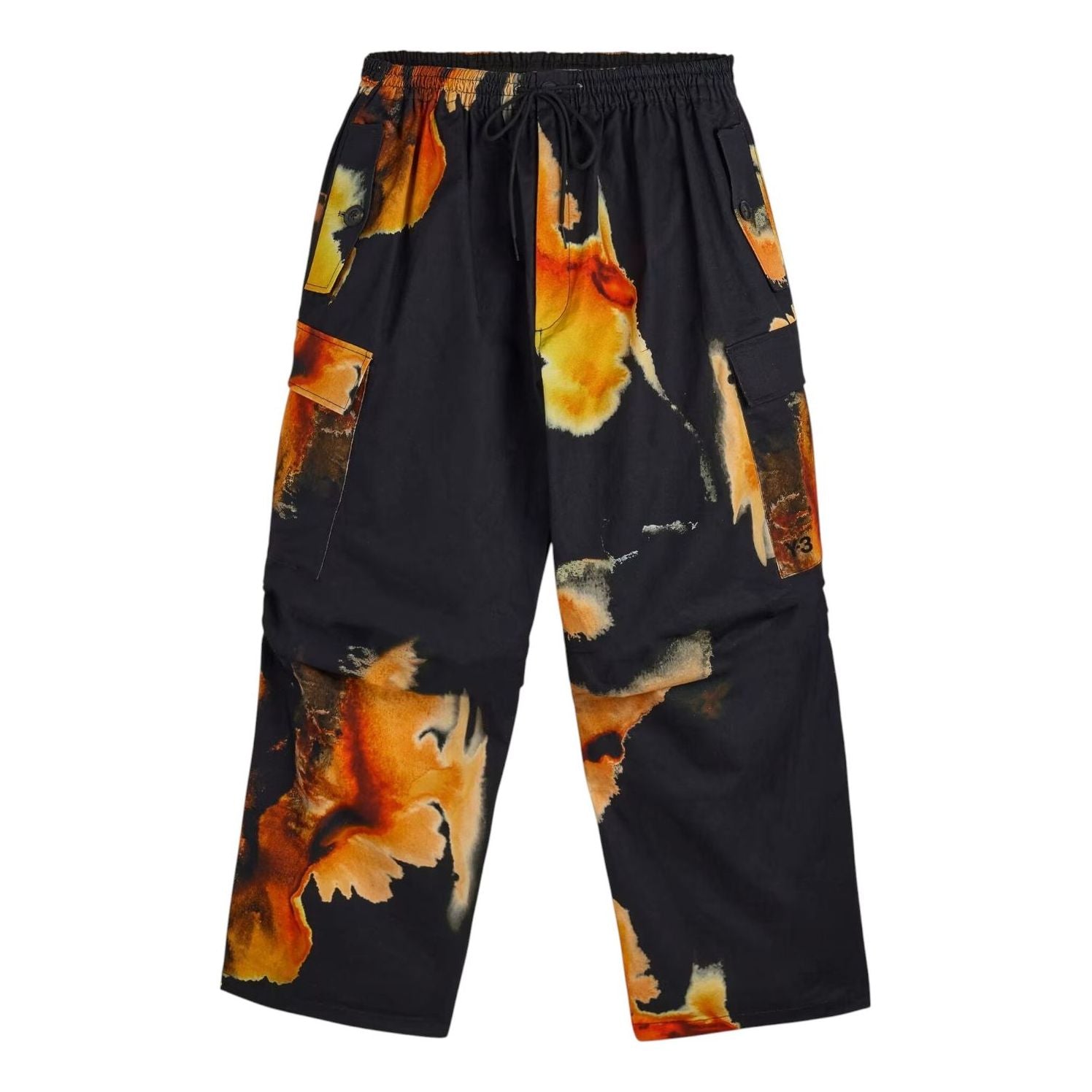 Брюки adidas Y-3 AOP UT Twill Cargo Pants 'Black' — фото 2