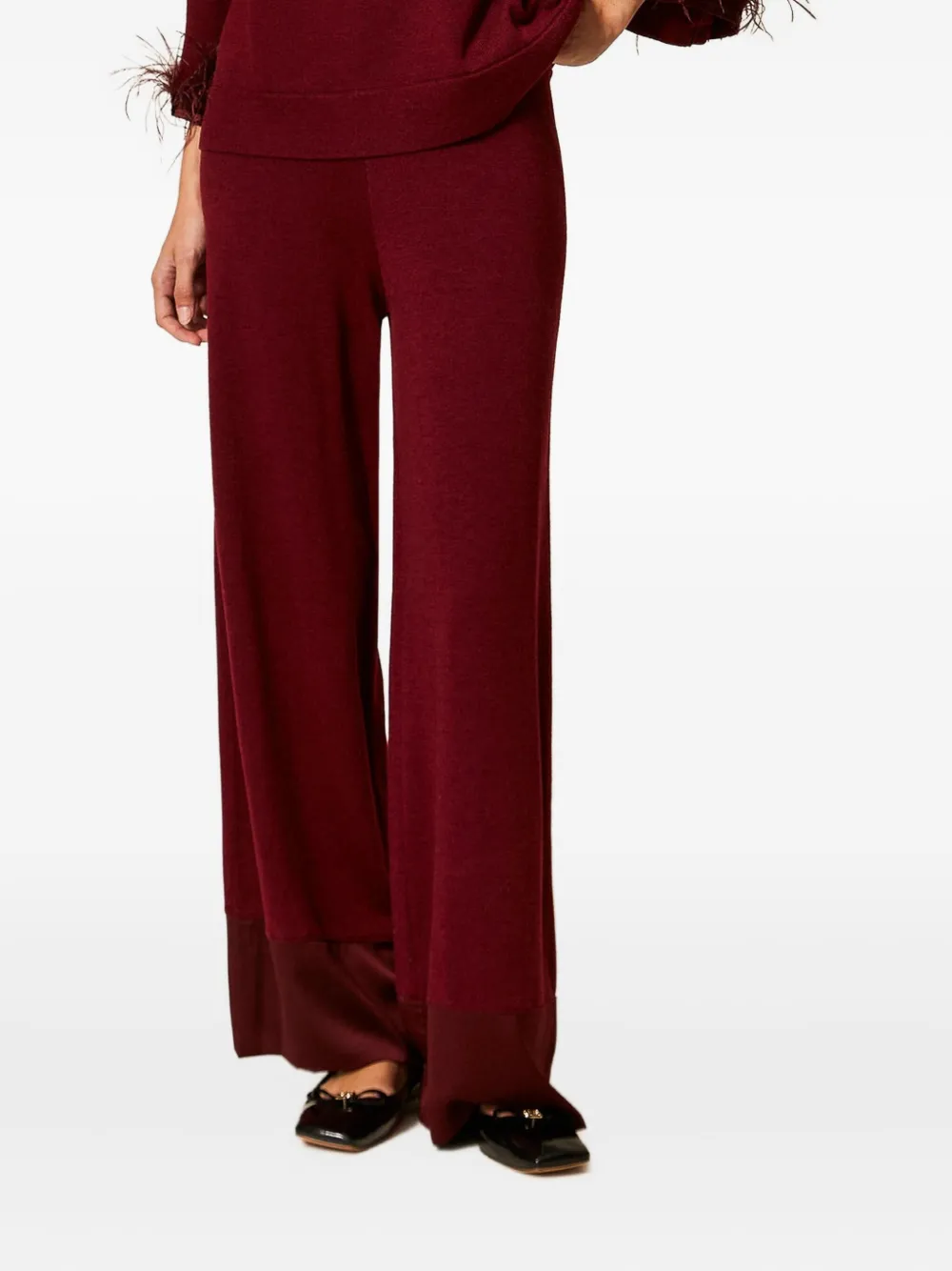 

Брюки из шерстяной смеси Twinset, красный