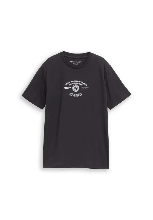 Футболка Tom Tailor t-shirt mit print print t-shirt, угольно-серый