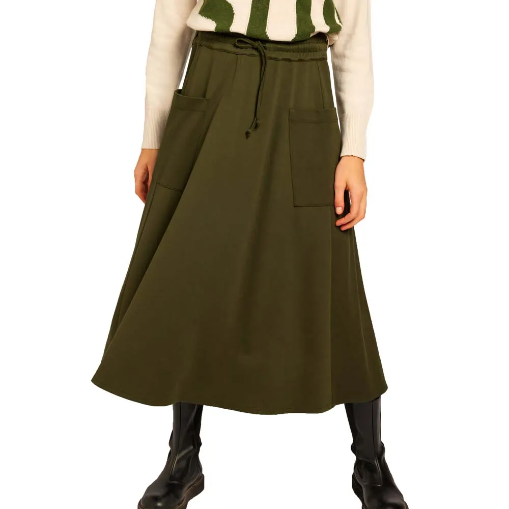 

Юбка Sundek High waist midi skirt, зеленый