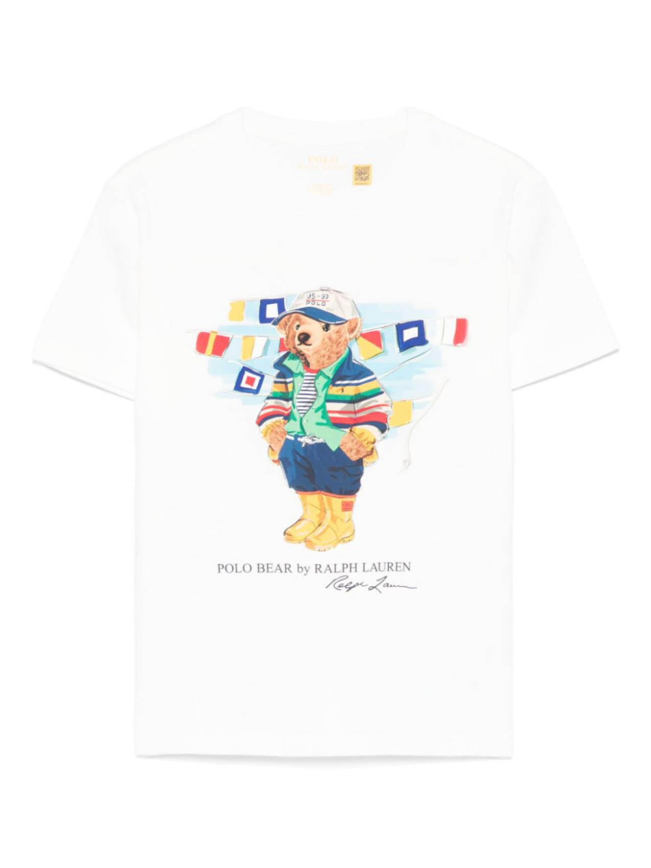 

POLO RALPH LAUREN KIDS футболка Polo Bear, белый