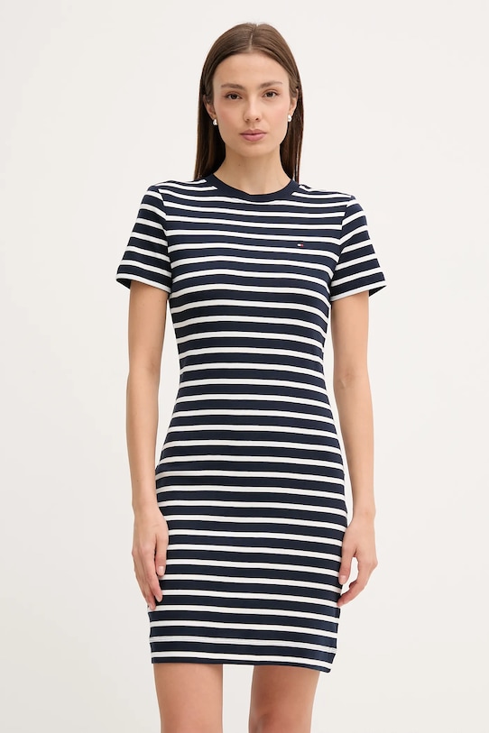 

Хлопковое платье Tommy Hilfiger, темно-синий