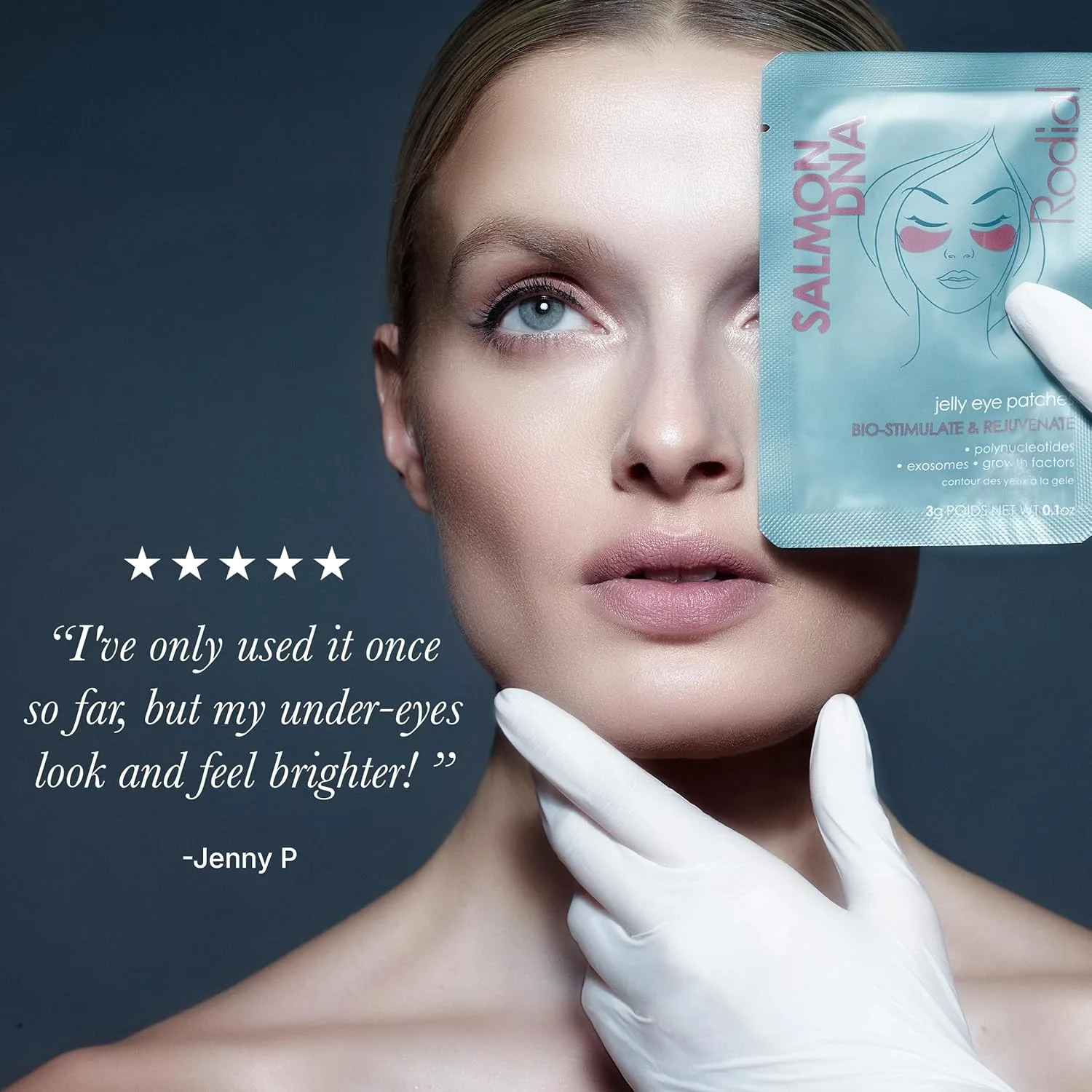 Сыворотка Rodial — Для глаз Salmon DNA Jelly с полинуклеотидами, факторами роста и экзосомами для сияния и, 133 мл — фото 4
