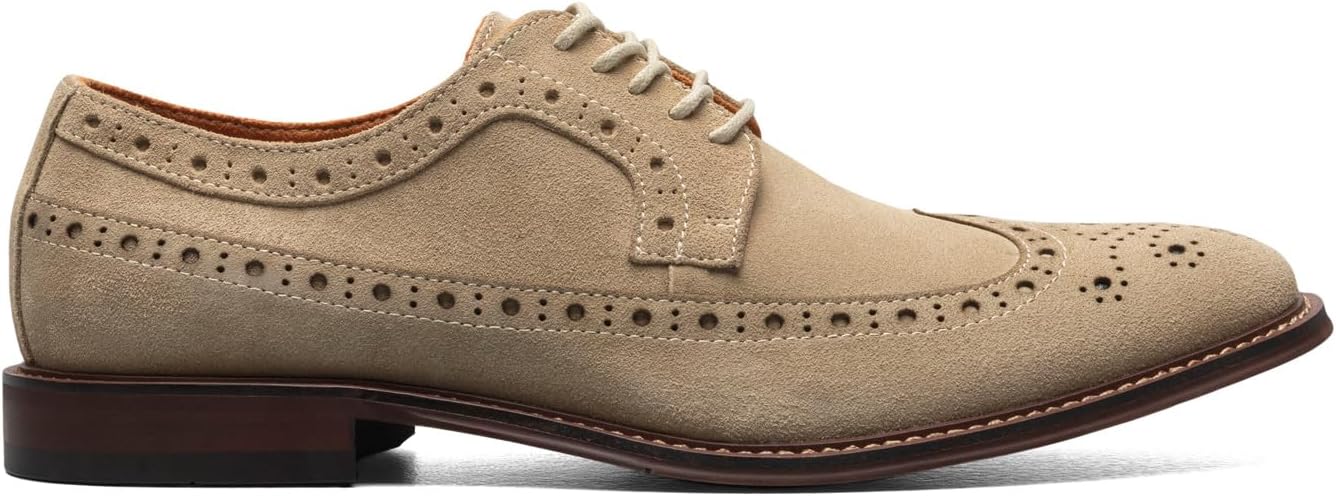 Мужские оксфорды Stacy Adams Marligan Wingtip, Sand — фото 2