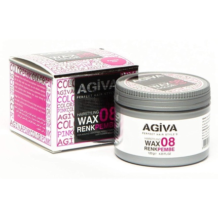 

Воск для укладки волос Hairstyling Wax 08, розовый, 120 г Agiva