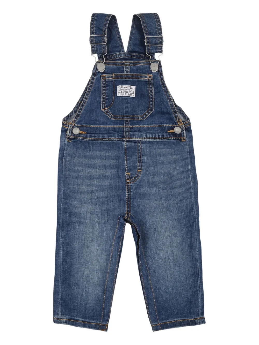 

Джинсовый комбинезон с накладными карманами Levi's Kids, синий