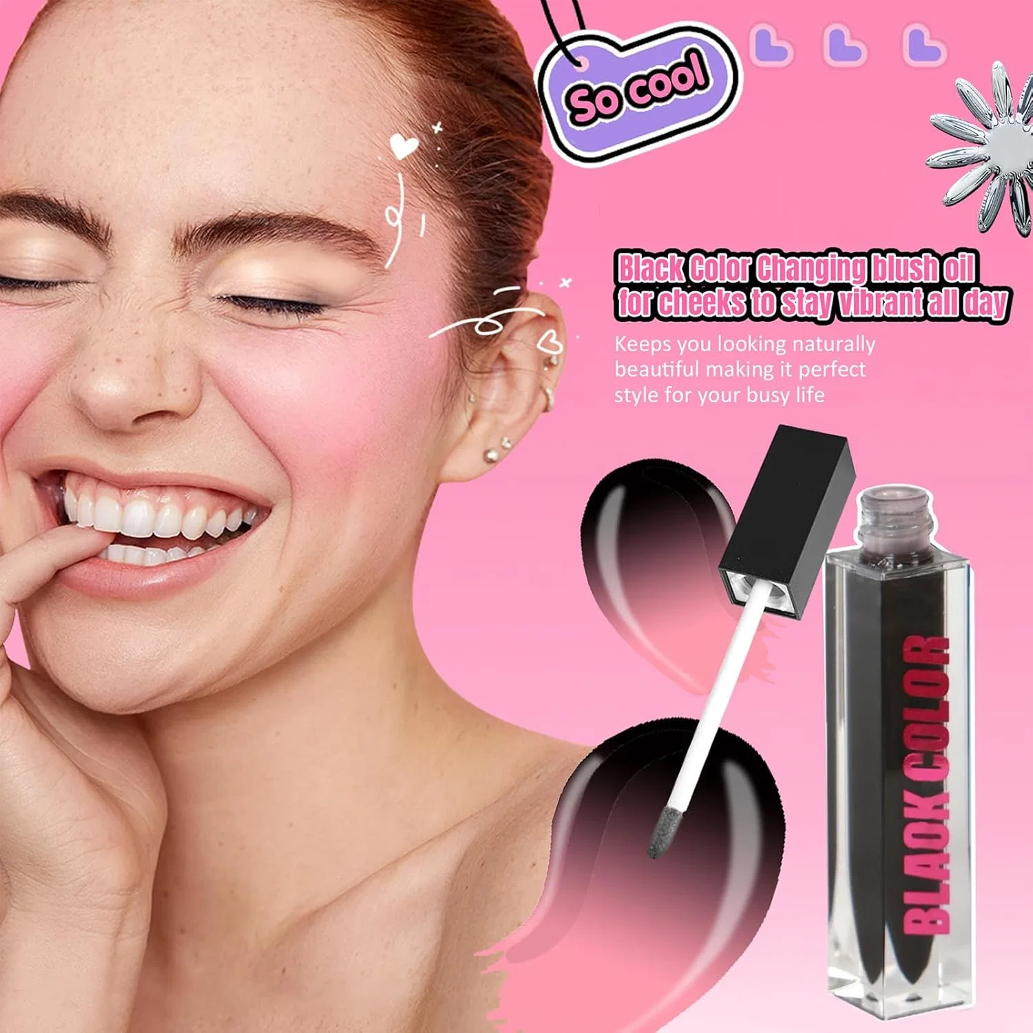 Румяна-тинг Temperature Change Blusher, 5 мл, Silky Cheek Tint — фото 4