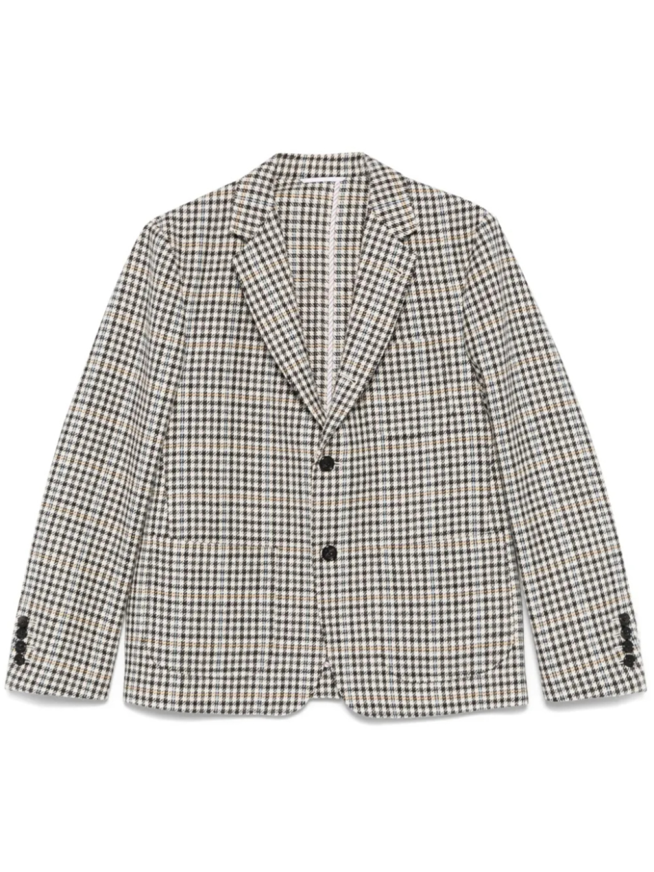 

Thom Browne твидовый пиджак в клетку, нейтральный