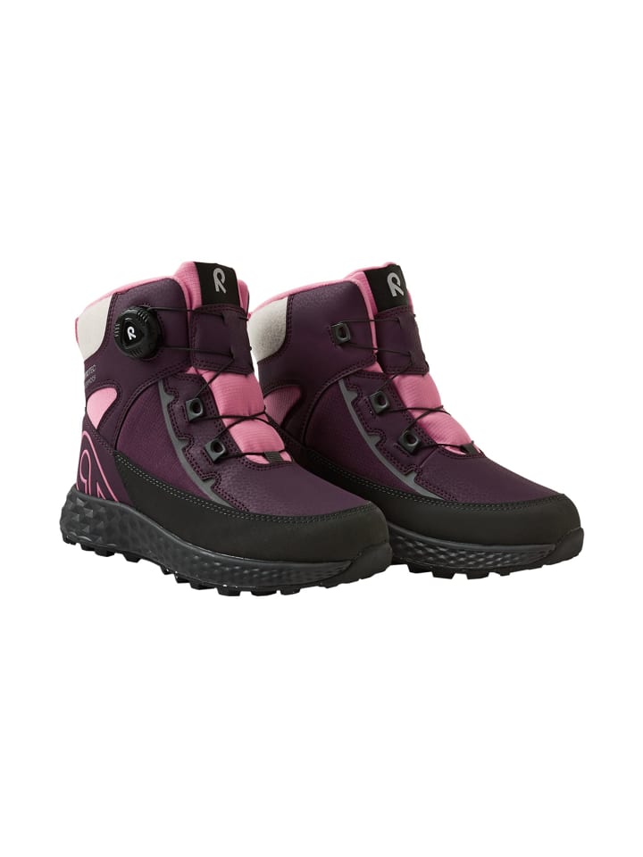 Кроссовки ReimaTec "Hallava Quicklock winter shoes" темно-фиолетового цвета — фото 4