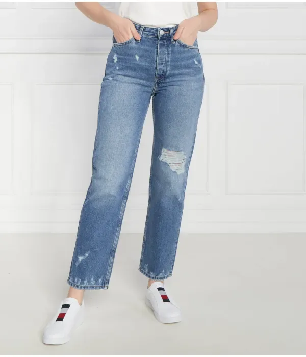 Классические прямые джинсы LEO WRN straight fit Tommy Hilfiger, синий — фото 3