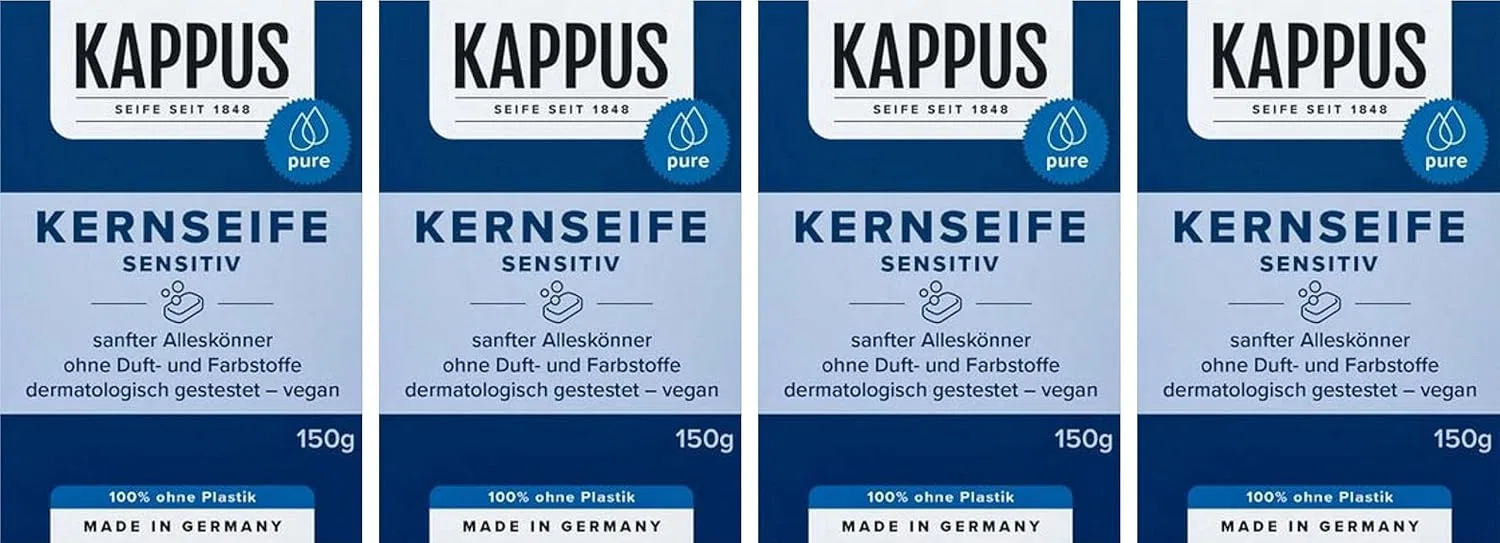 Мыло Kappus Sensitive Core, 4 x 150 г Generisch