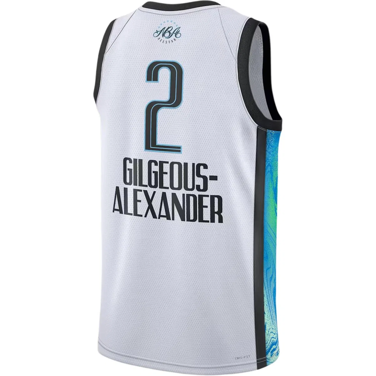 Майка баскетбольная NBA ALL STAR Shai Gilgeous Alexander 2026 Swingman мужская Jordan, White — фото 3