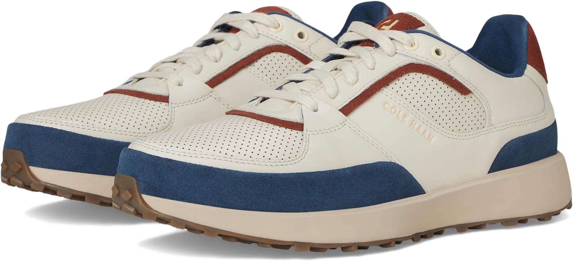 

Кроссовки Cole Haan Grand Crosscourt Downtown Sneakers, цвет Ivory/Dark Cuoio/Light Sesame