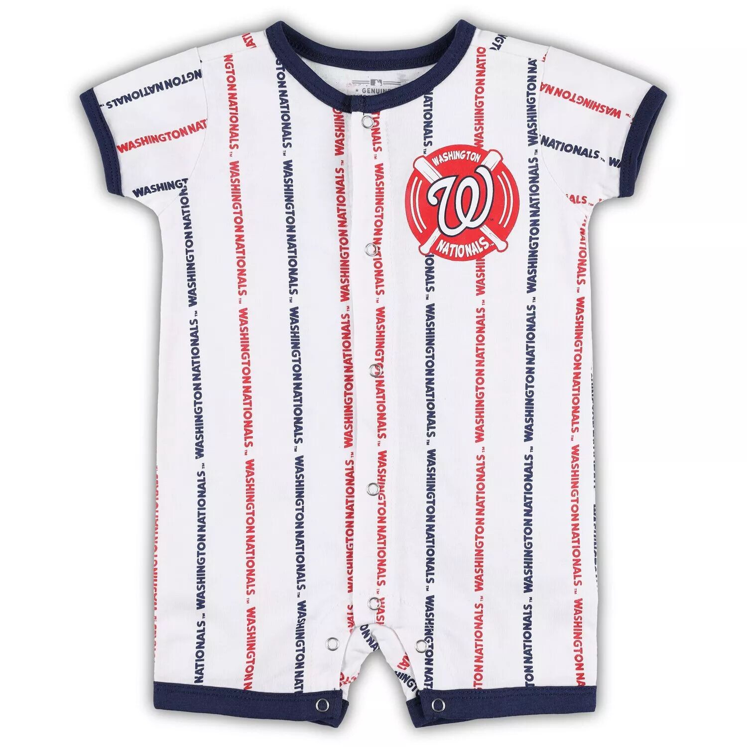 

Белый комбинезон для новорожденных и младенцев Washington Nationals Ball Hitter Outerstuff
