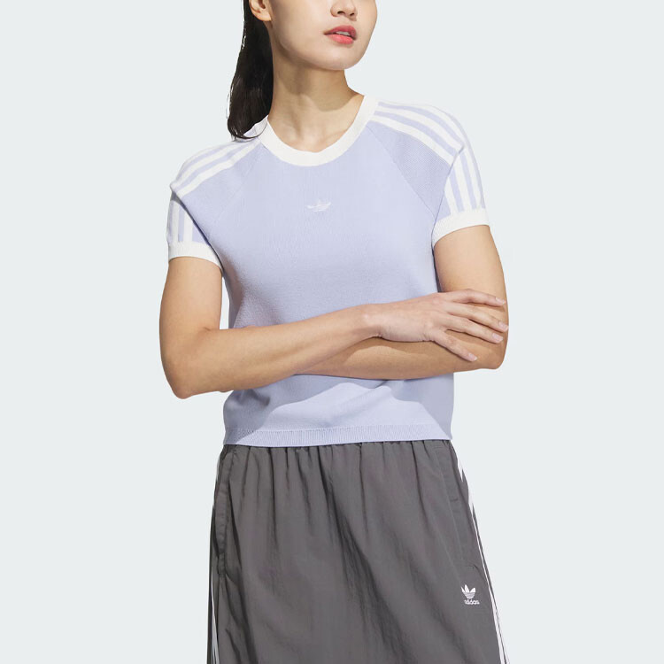 Трикотажная футболка «Светло-фиолетовая» Adidas Originals — фото 2