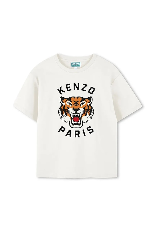 

Детская хлопковая футболка Kenzo Kids, белый