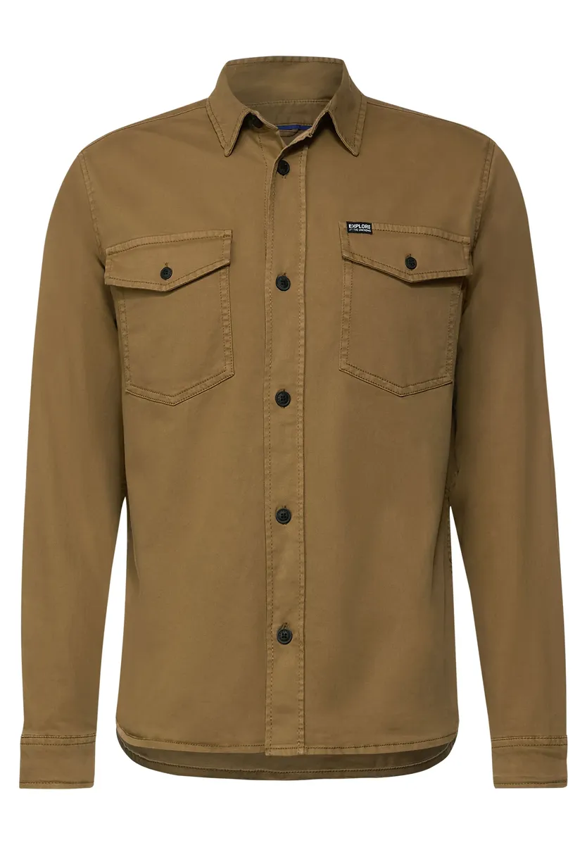 

STREET ONE MEN короткая куртка без капюшона, однотонная, коричневый