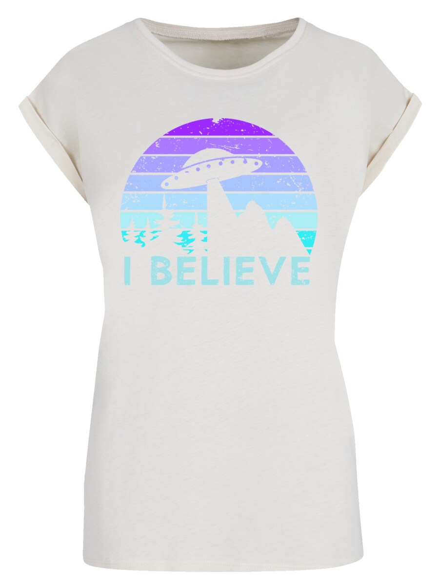 

Рубашка F4NT4STIC I Believe UFO Alien Raumschiff Retro, песочный