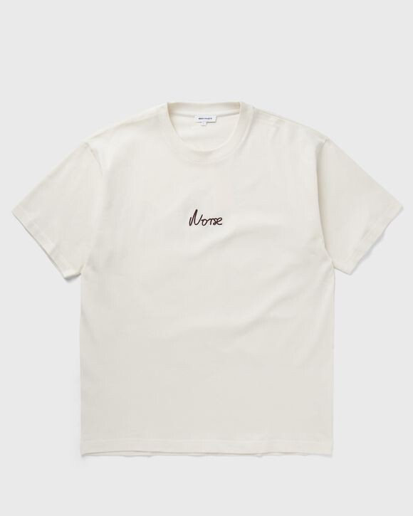 

Футболка Norse Projects Johannes Organic Chain Stitch Logo T-Shirt, экрю