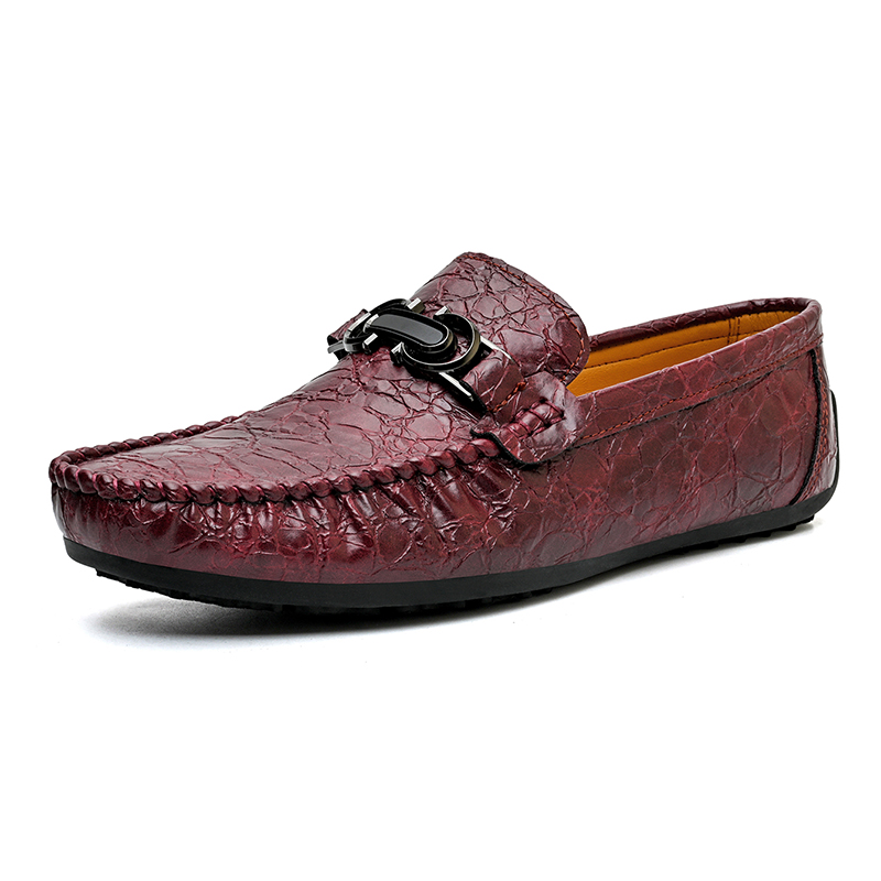 

KUPE Мужские повседневные туфли мужские низкие красные коричневые, цвет Red Brown
