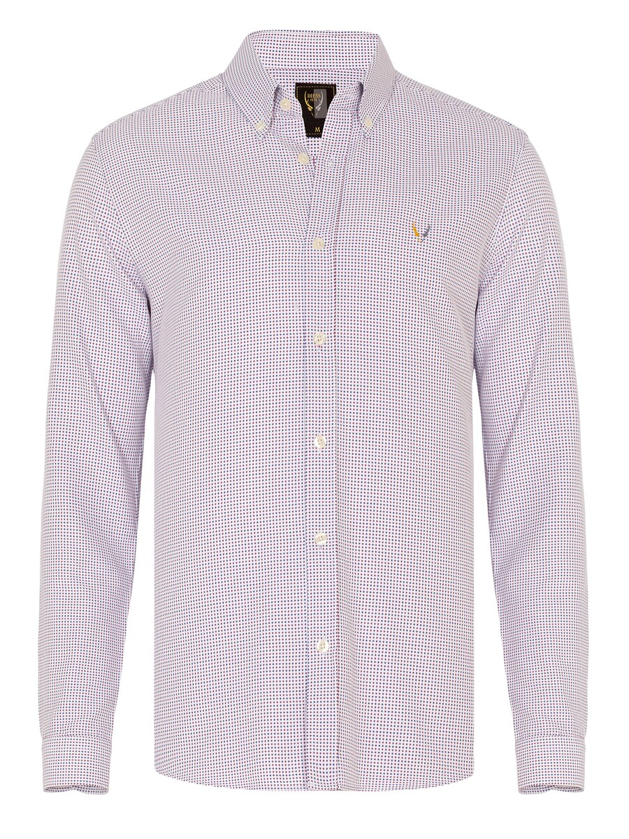 

Рубашка Slim Fit на пуговицах By Diess Collection Salustio, цвет Bordeaux/White
