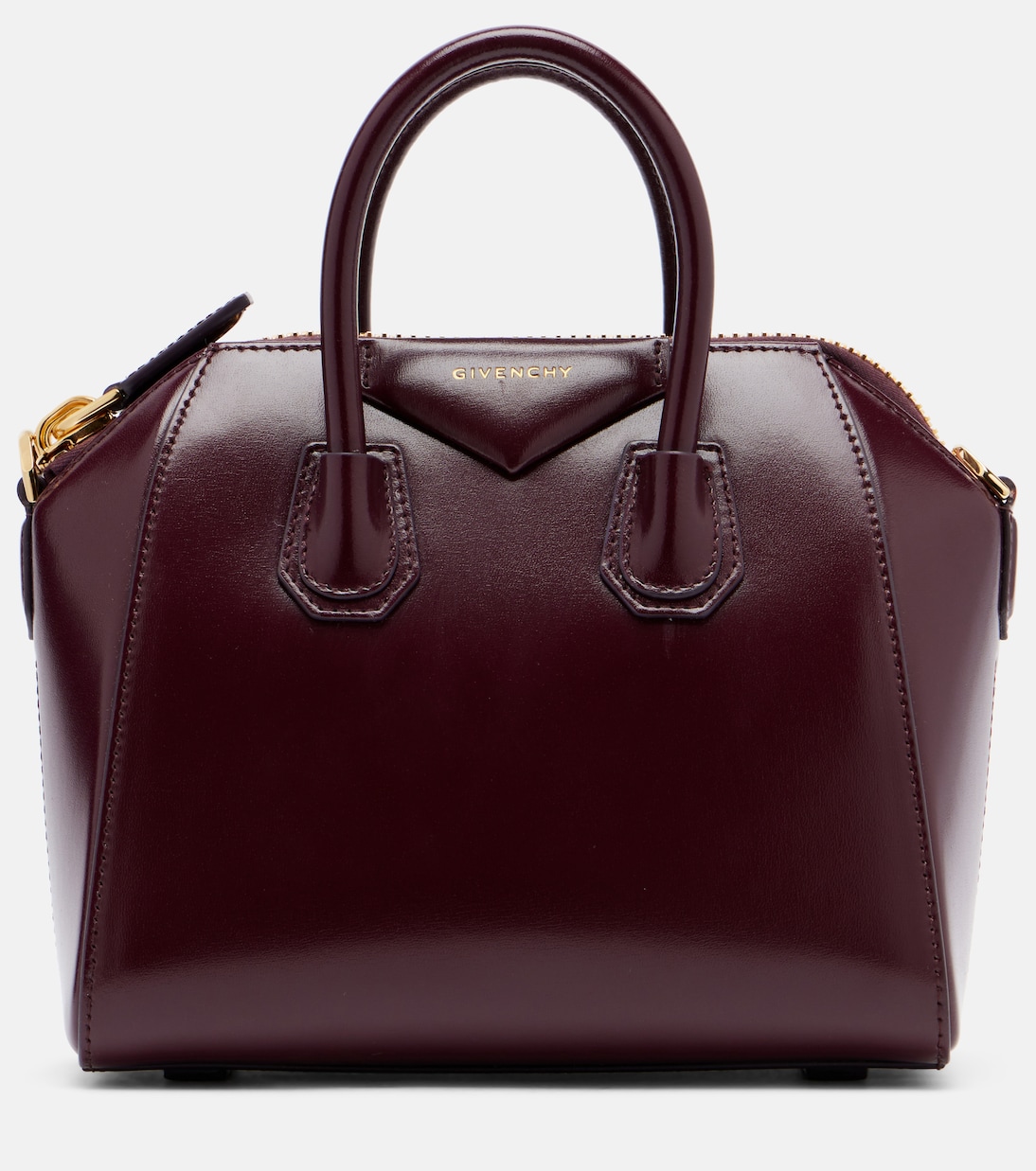 

Мини-сумка-тоут Antigona из кожи Givenchy, бордовый