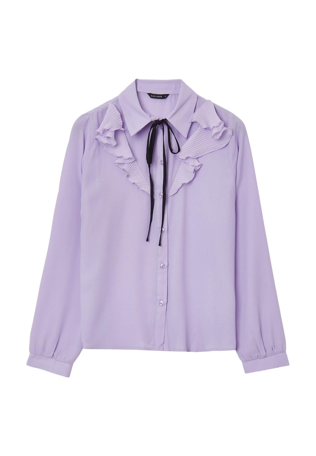 

Блузка на пуговицах CON FRILL PLISSETTATO Calliope, сиреневый