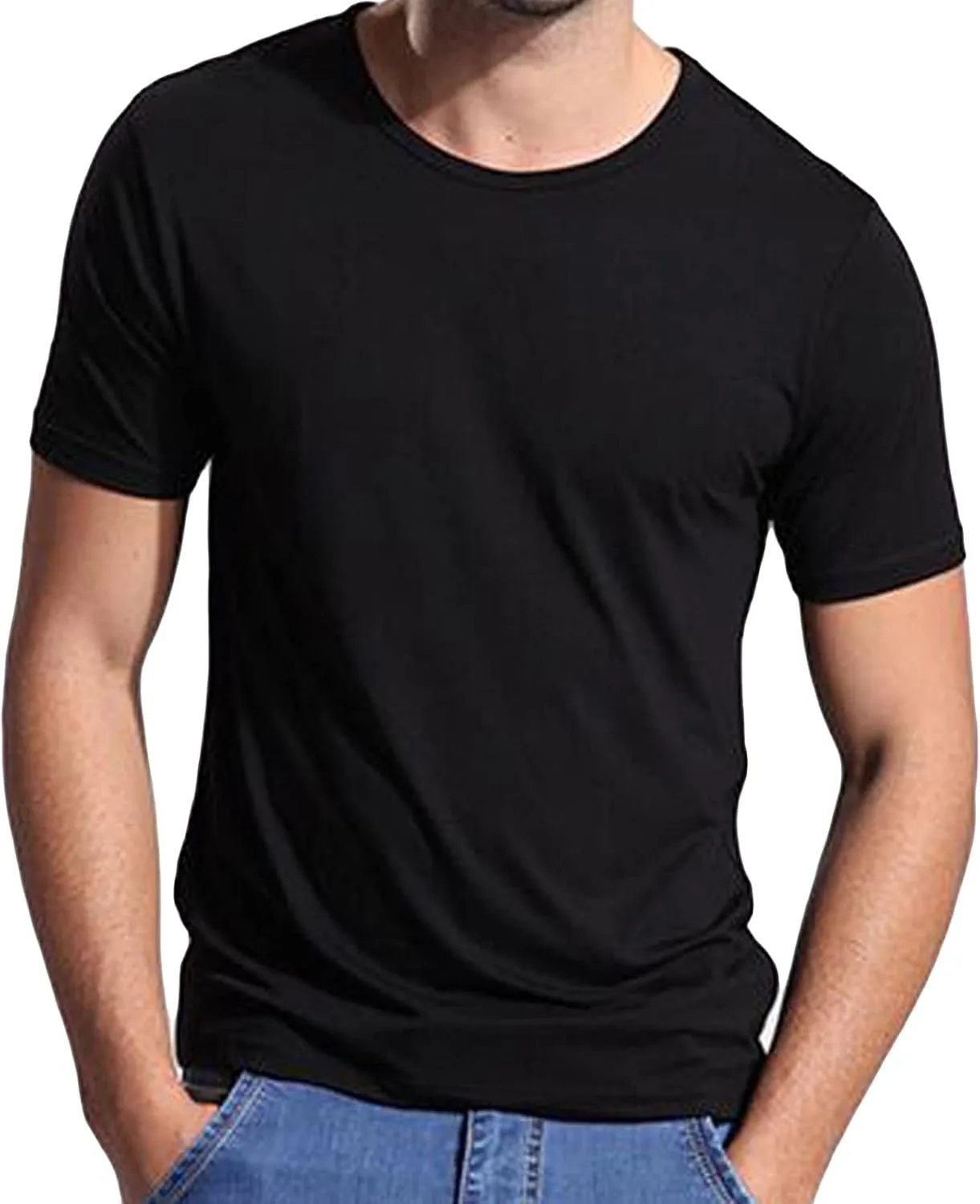 Мужская базовая футболка с коротким рукавом