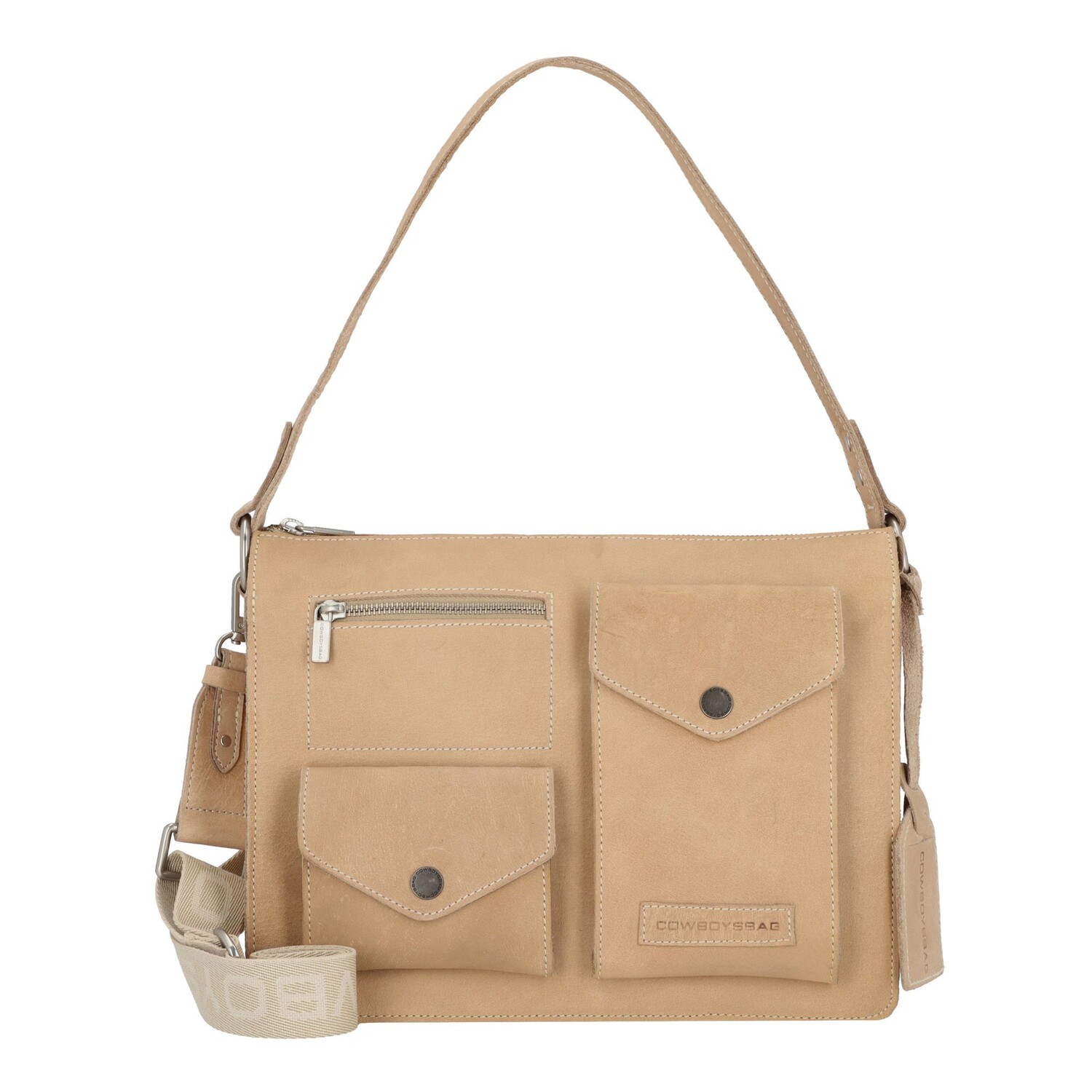 

Сумка через плечо Cowboysbag Houston Leder 32 cm, песочный, Бежевый, Сумка через плечо Cowboysbag Houston Leder 32 cm, песочный