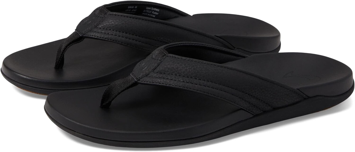 

Шлепанцы Maha OluKai, цвет Black/Black