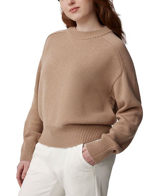 

Шерстяной свитер с круглым вырезом Baysville Canada Goose, цвет Tan/Beige
