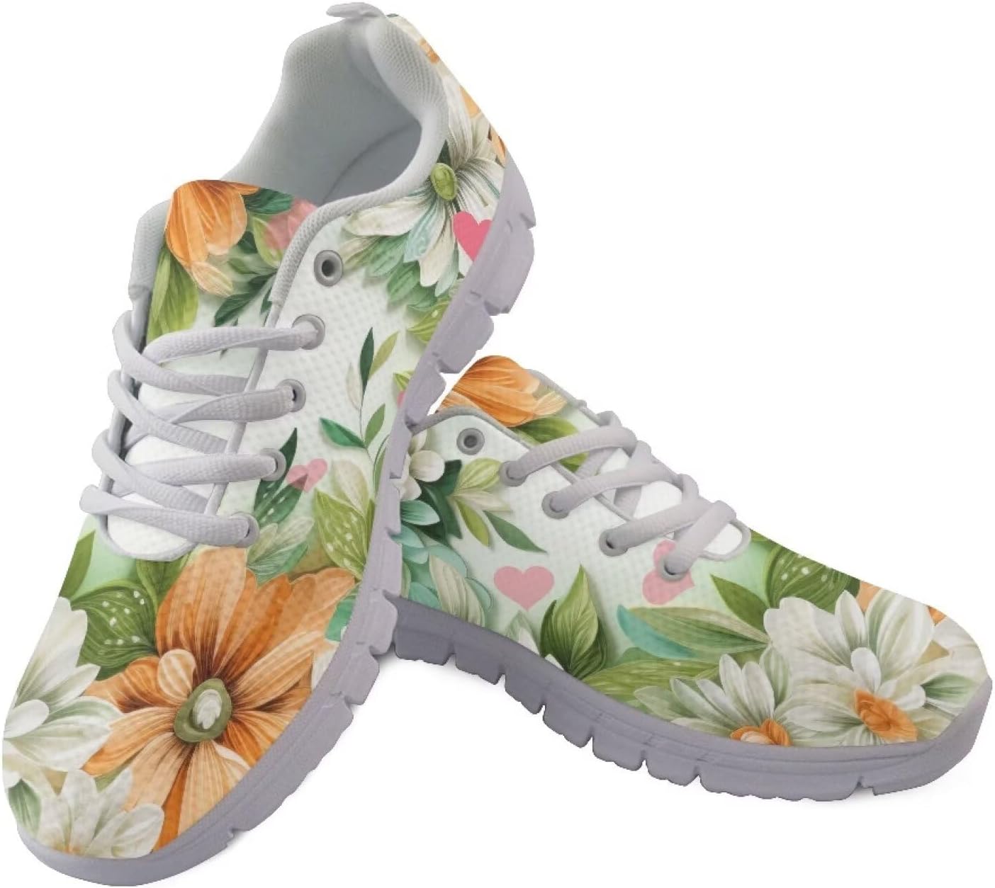 

Спортивные кроссовки GIFTPUZZ для женщин и мужчин, кроссовки для бега, тенниса, тренировок в зале, стойкие к скольжению, для путешествий, Flower