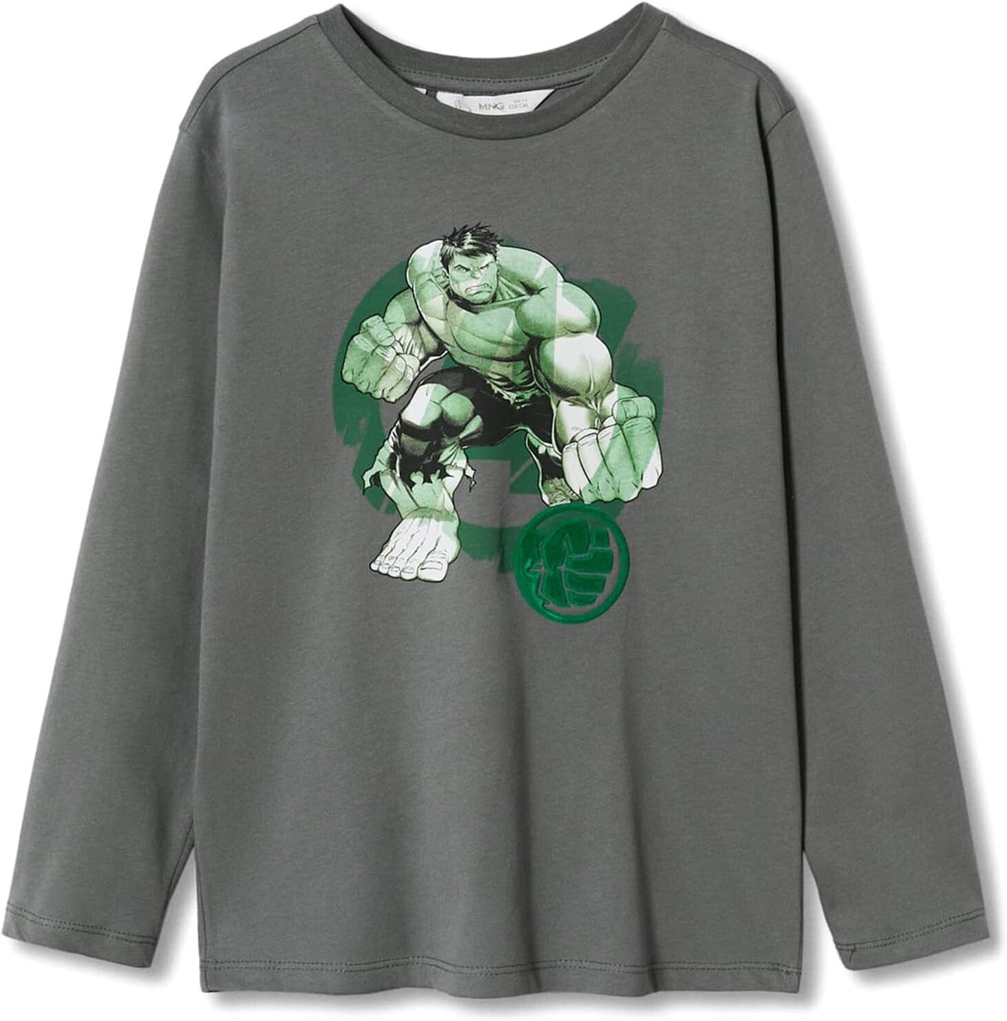 

Футболка Mango Hulk T-Shirt, хаки