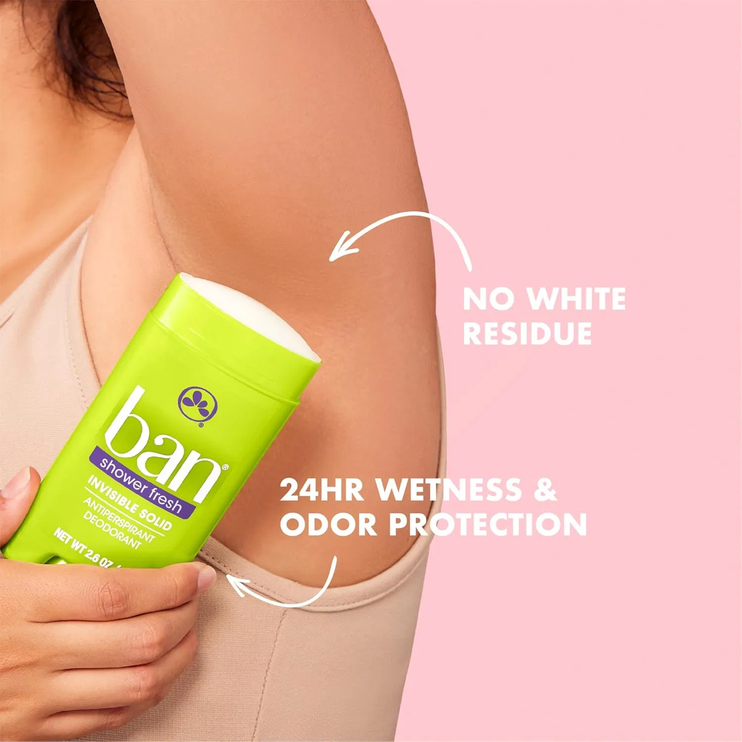 Твердый дезодорант-антиперспирант Ban Invisible Solid Shower Fresh, 4 штуки Ban — фото 2