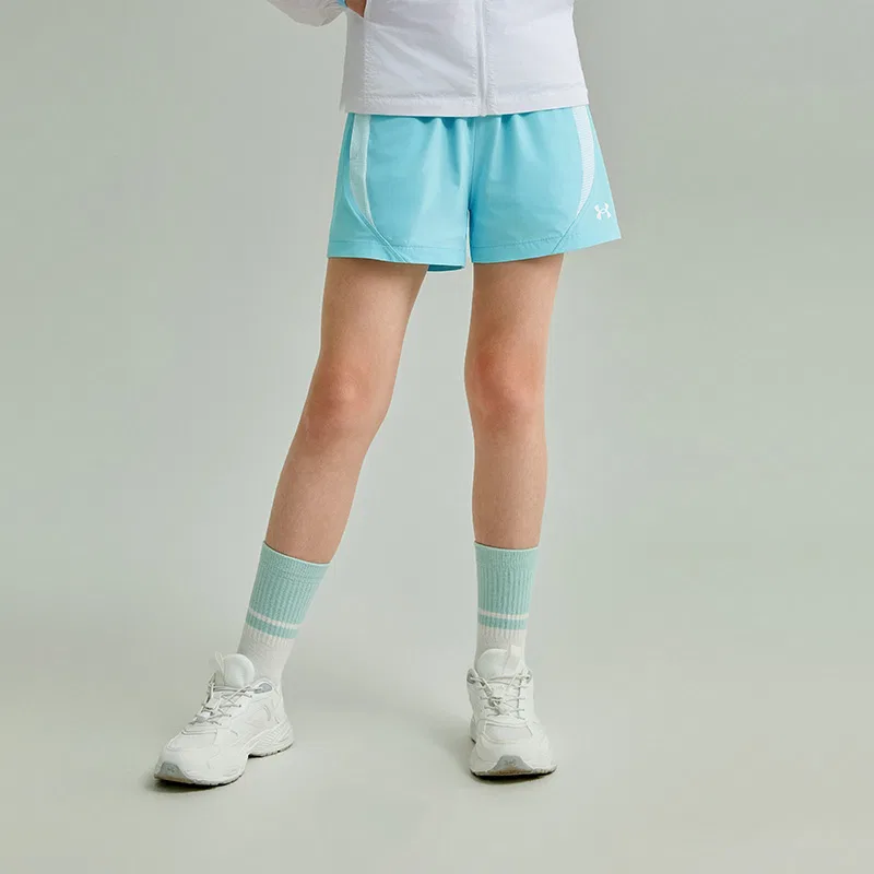 Тренировочные шорты Comprehensive для подростков Under Armour, Light Blue — фото 4