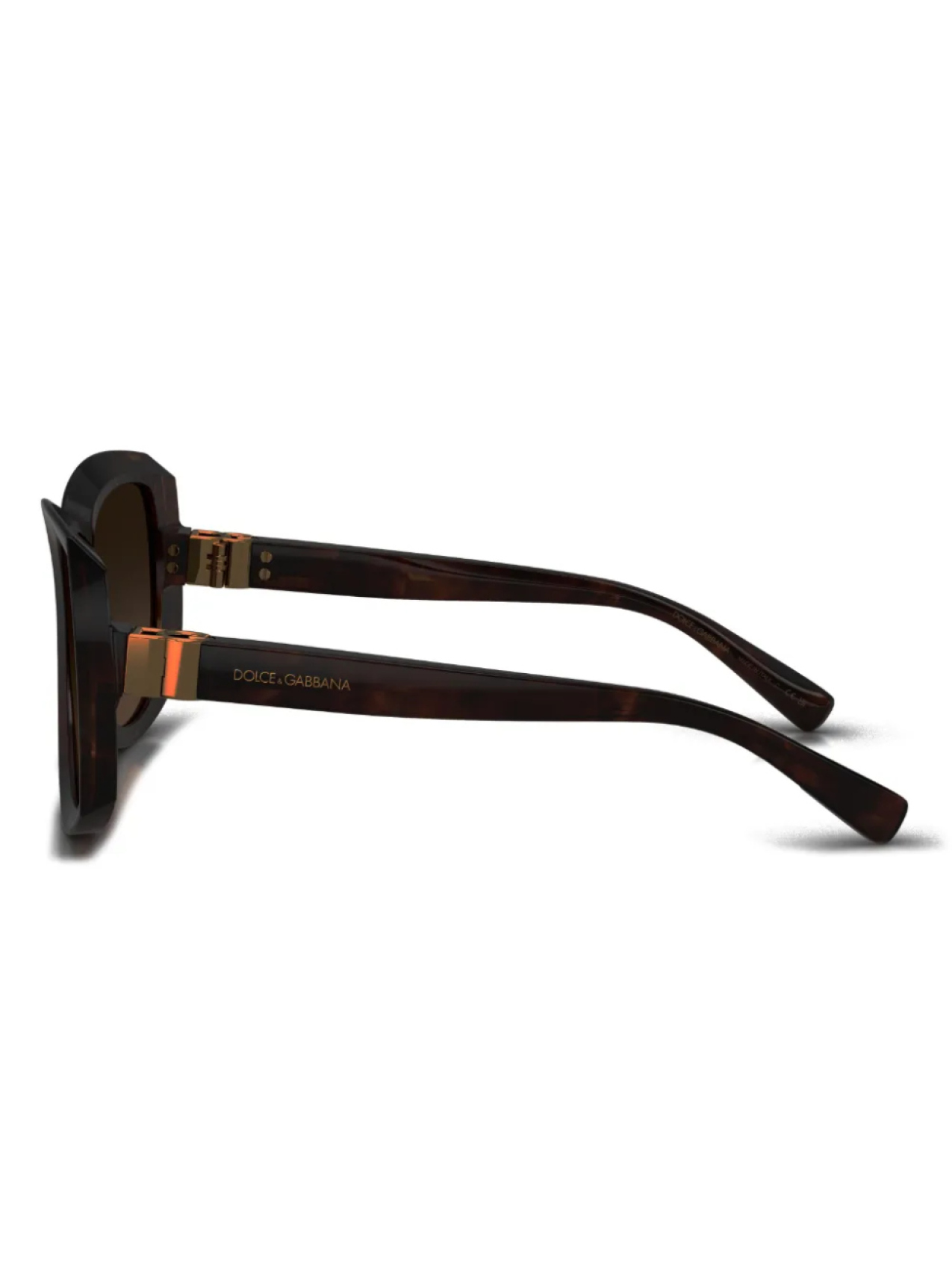 Dolce & Gabbana Eyewear солнцезащитные очки в массивной оправе, красный — фото 3