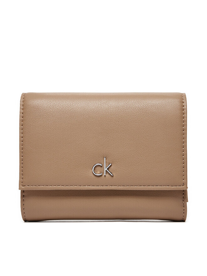 

Маленький женский кошелек Calvin Klein Ck Daily Medium Trifold_Pbl K60K612851, бежевый