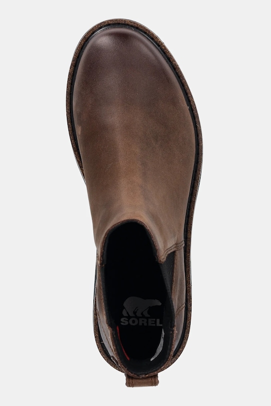 Ботинки челси женские Sorel REVEL RD CHELSEA WP из нубука, коричневый — фото 4