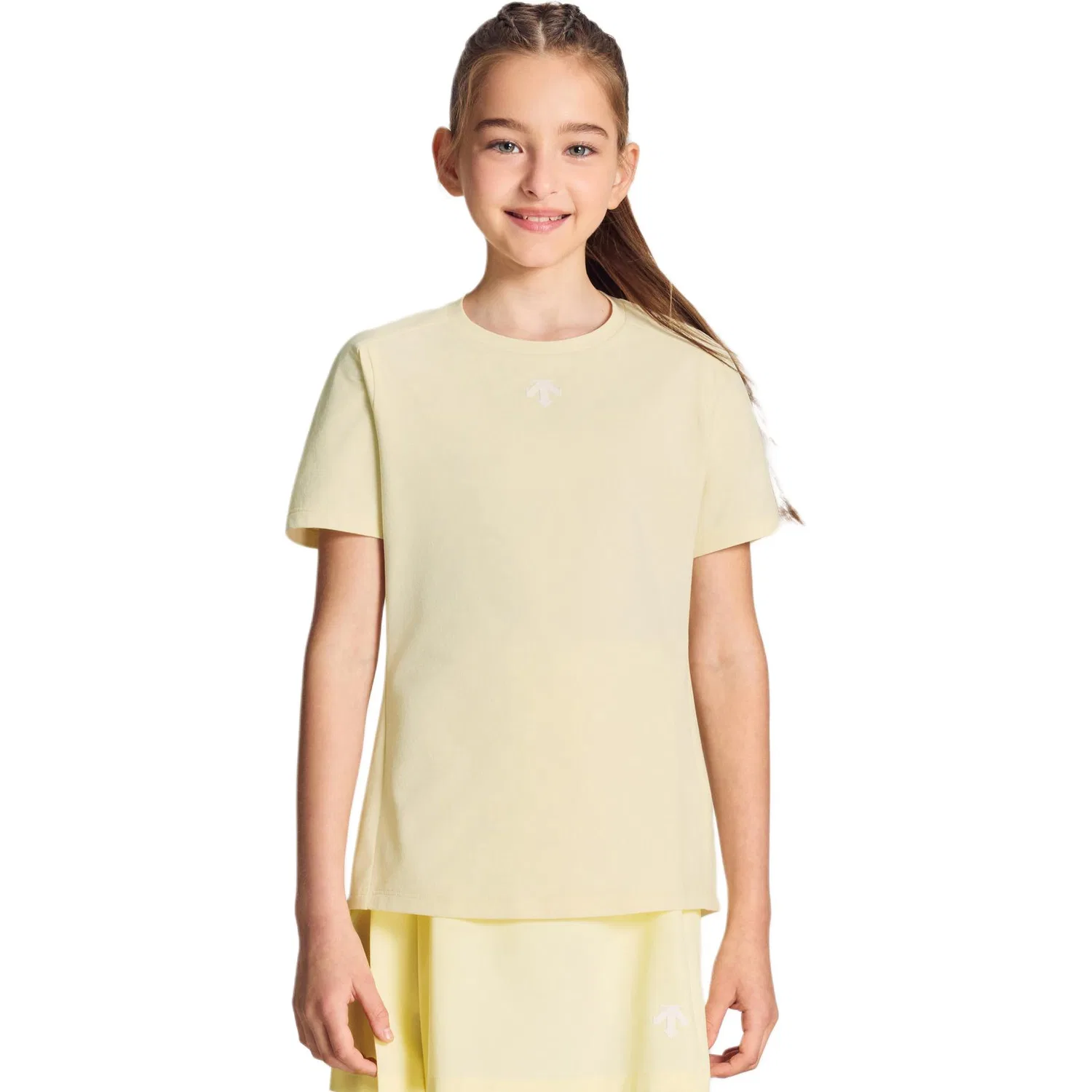 Футболка детская быстросохнущая DESCENTE Light Pink — фото 4