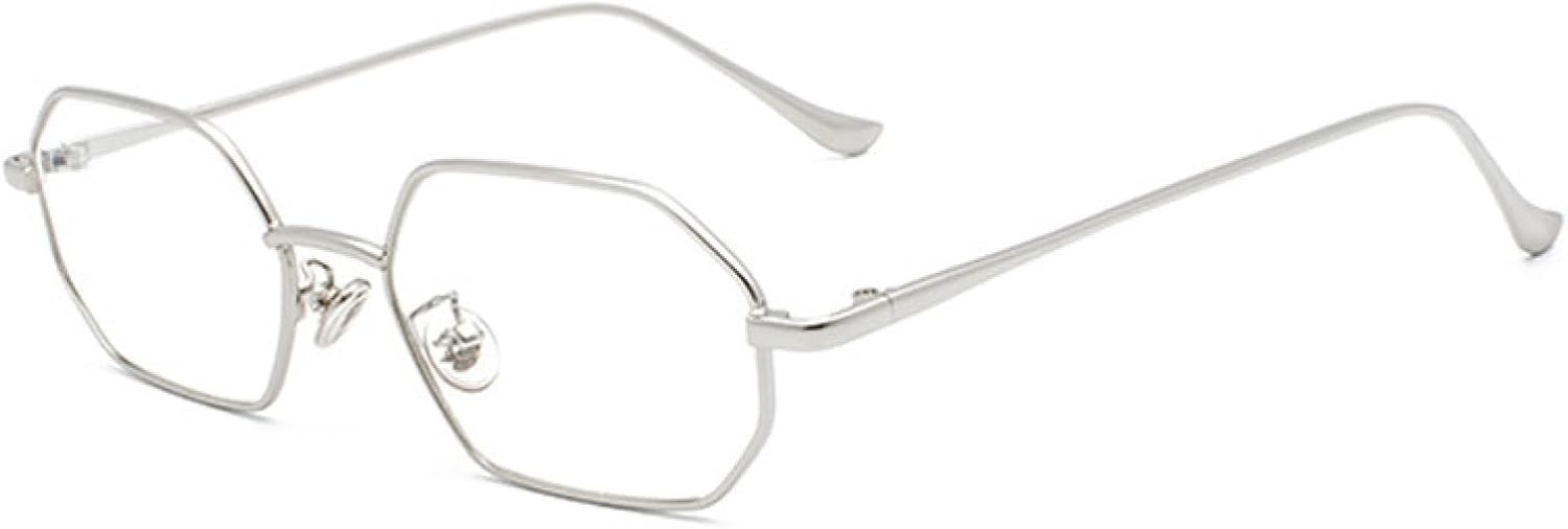 

Солнцезащитные очки с защитой UV400 | Маленькая металлическая оправа, линзы конфетного цвета | Для женщин и мужчин, для занятий спортом на открытом воздухе и вождения DSVIGF, Silver Clear